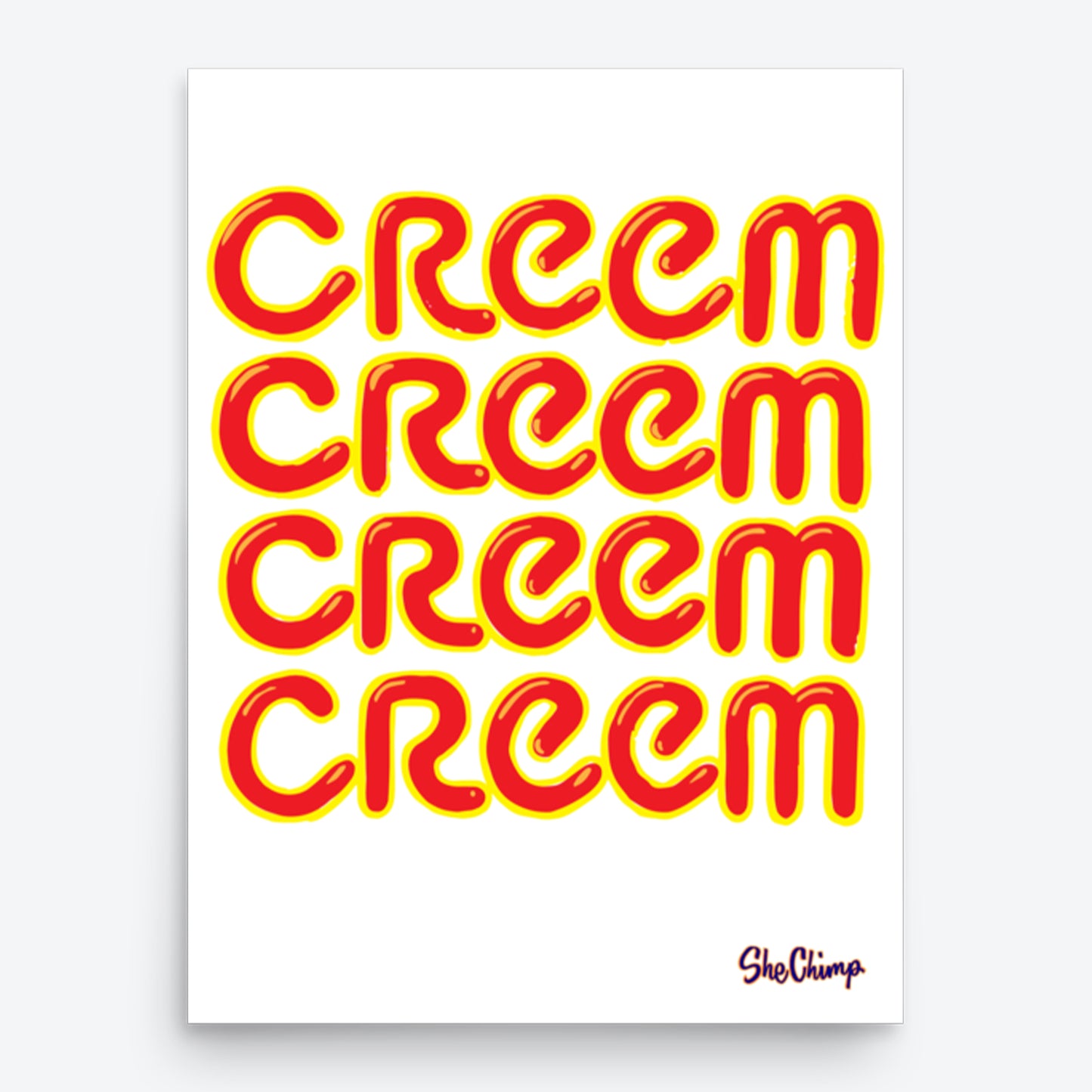 She Chimp x CREEM Poster